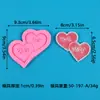 Vários Tipos de Formas de Silicone Líquido em Formato de Coração para Bolos de Fondant DIY, Ferramentas de Confeitaria de Chocolate e Formas de Silicone em Formato de Coração para Assar