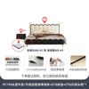 Tongyuite Lujo Accesible Estilo Retro Francés Crema Dormitorio Principal Onda Nueva Clase Ambiente Cama Doble Cama de Cuero