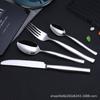 Venta al por mayor de fábrica 18-10 acero inoxidable cuchillo y tenedor cuchara vajilla occidental juego de cuchillo y tenedor cuchara para bistec Restaurante Hotel logo