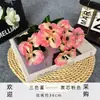 Flor Artificial de Amor-Perfeito de Cinco Ramos, Arranjo de Flores Criativo para Decoração de Casa, Adereços e Enfeites Decorativos Atacado