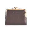 Cartera de Moda de Cuero Genuino con Múltiples Ranuras para Tarjetas, Cartera Corta de Piel de Vaca para Mujer, Cartera Pequeña de Moda para Llevar Cruzada, Monedero con Cremallera