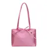 Bolso de Hombro con Lazo de Satén Estilo Coreano para Mujer 2026 Nuevo de Moda de Verano Bolso de Mano Versátil Bolso para el Trabajo y el Hombro