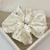 Anillo para el Pelo de Punto Satinado Perlado Dulce de Nicho, Cuerda para el Pelo de Flor de Pelo de Alta Calidad para Mujer, Cola de Caballo Baja, Cuerda para el Pelo Elegante para Todo Tipo de Peinados