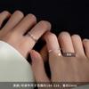 Anillo de pareja bañado en plata 925 índice de lujo anillo abierto anillo liso nicho regalo Qixi anillo para hombres y mujeres