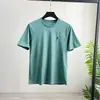 ¡Nueva Llegada! ¡Tejido Sorona de alta tecnología! ¡Refrescante y cómodo! Camiseta básica de manga corta para hombre de color liso