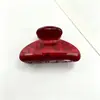 Presilha de Cabelo Elegante Estilo Coreano, Presilha de Garra de Acrílico com Padrão de Água, Presilha de Tubarão de Tamanho Médio, Grampo Simples, Presilha para Rabo de Cavalo, Acessório de Cabelo