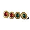 Suministros del Fabricante Pinzas para Orejas Versátiles Japonesas y Coreanas, Pinzas para Orejas Ovaladas de Encaje Tallado con Piedras de Resina de Colores, Aretes con Aguja de Plata 925