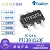 Chip convertidor CC/CC PT1301D23F SOT23-6 de silicio de bajo voltaje, disponible en China.