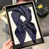 Lenço de seda de Hangzhou com estampa de bolinhas, lenço de seda artificial, xale de alta qualidade, lenço de pescoço versátil, lenço quadrado pequeno, lenço de cabeça para mulheres