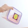 Caja rectangular de plástico de 500 ml sellada con silicona directa de fábrica para mantener la frescura, caja de embalaje de miel de panal, se puede meter en el horno microondas