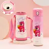 Taza Aislada Infantil Marvel de Hielo y Nieve con Popote de Beber Directo, Doble Tapa y Funda para Taza, Hecha de Material 316, Portátil, Alto Valor Estético, Taza Linda