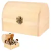 Dropshipping Transfronterizo Caja de Almacenamiento de Madera de Pino Caja de Joyería de Madera para el Hogar Adorno de Madera de Pino Caja de Madera Maciza Caja de Almacenamiento Arqueada