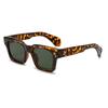 Gafas de sol cuadradas tachonadas con montura gruesa estilo europeo y americano 2026 para hombre, Gafas de sol de alta gama modelo pasarela para mujer, Protección UV