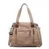 Bolsa Transversal Feminina Grande Capacidade Tecido com Toque de Luxo Bolsa Tote Simples Bolsa de Ombro Versátil e na Moda para Mulheres