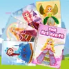 Livro de Adesivos Mágicos Transfronteiriços para Crianças, Livro Espiral DIY de Princesas e Animais, Livro de Adesivos Coloridos para Colorir