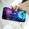 Funda de Teléfono de Castillo de Halloween Más Vendida de Comercio Exterior para Apple 18Pm, Funda Suave Mate Estampada con Uñas de Cuervo de Noche Oscura, Directo de Fábrica