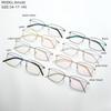 Armazón de Gafas Cuadrado de Aleación de Titanio para Negocios con Cara Grande para Miopía Armazón para Gafas de Hombre y Mujer Armazón de Gafas de Moda sin Tornillos Armazón Simple