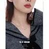 Colar com Pingente de Laço Estilo Coreano Estilo Ins Moda Feminina Elegante Acessível Luxo de Ponta Versátil Corrente da Clavícula Acessórios