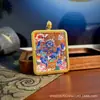 Thangka Tíbet Nepalés Pintado a Mano Thangka Mahakala Núcleo de Tarjeta 4*5