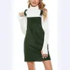 Aliexpress Amazon Otoño 2023 Vestido de Pana sin Mangas con Tirantes Delgados de Estilo Europeo y Americano Vestido de Color Sólido de Corte A Versátil