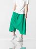 Verano 2025 Talla Grande Estilo Japonés Estilo Hong Kong Pantalones Capri Casuales Holgados Entrepierna Baja Pantalones de Pierna Recta Pantalones de Pierna Ancha Pantalones Capri para Hombre