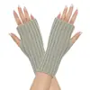 Novas Luvas de Lã Acrílica Versáteis, Quentes e Fashionáveis, Sem Dedos, à Prova de Frio, Simples, para Homens e Mulheres, Outono e Inverno, Transfronteiriças