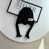 Gorro de Punto Trenzado Cálido para Otoño e Invierno para Niños, Gorro a Prueba de Viento con Protección para las Orejas, Lindo Gorro de Lana para Niños y Niñas, Estilo Retro Elegante