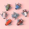 Mini Avião de Brinquedo Modelo de Liga Miniatura Infantil Puxa para Trás Folha de Ferro Metálica Deslizante Artificial Pequeno Avião de Passageiros Venda Ambulante Atacado
