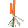 Cable de red de doble blindaje de alta suavidad con fuente de alimentación, cable de cadena de arrastre de alta suavidad, cable de red de cadena de arrastre para cámara industrial, cable de control