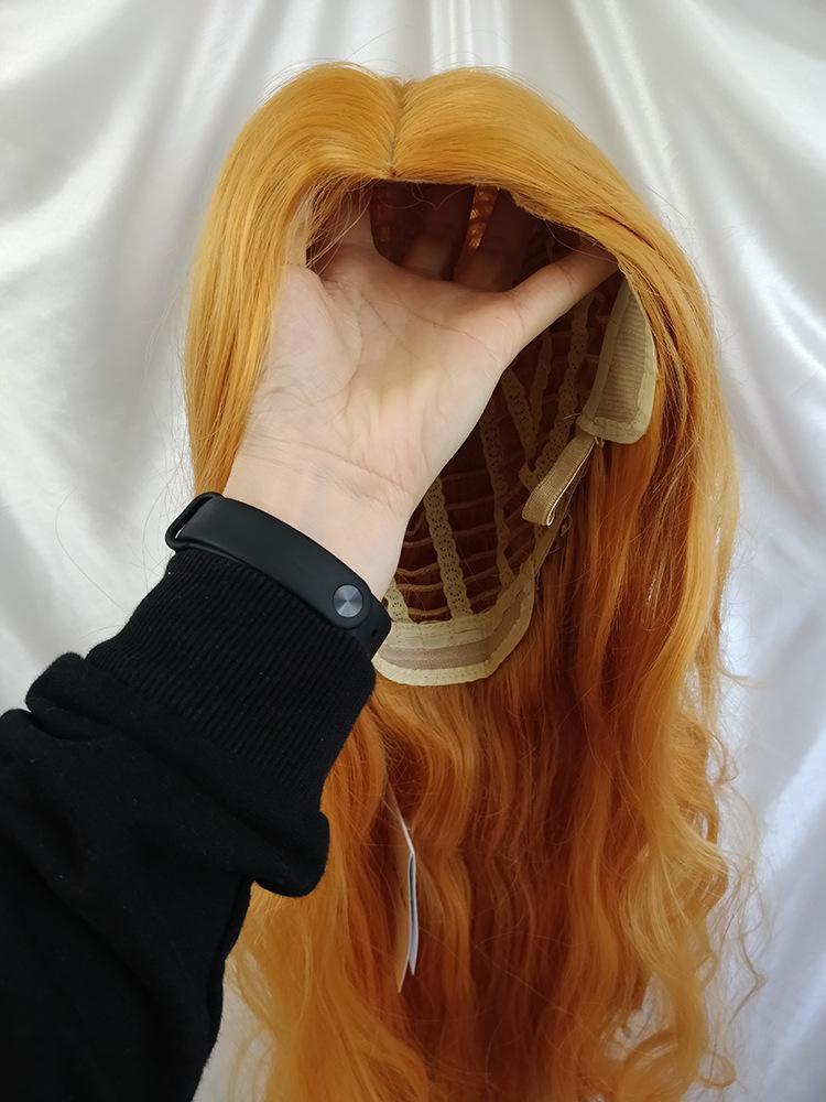 1m米长假发女100cm超长假发中分彩色逼真卷发c