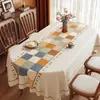 Mantel estilo americano, nuevo diseño 2026, mantel ovalado de PVC impermeable y resistente al aceite, cubierta de mesa y protector de tablero de mesa