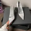 2026 Nuevo Modelo Exquisitos Tacones Altos Elegantes con Pedrería para Mujer, Tacón Fino, Cómodos, Estilo Francés, Corte Lateral Zapatos de Dama de Honor, Zapatos de Boca Baja
