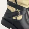 Botas de montar altas vintage de color negro bloqueado para mujer, otoño e invierno, con hebilla de cinturón, tacón grueso, alargan las piernas, por encima de la rodilla, botas largas de nicho