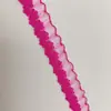 Fita Elástica de Seda de Peixe Colorida Elástica de 1,5cm Acessórios para Vestuário Fita Ondulada Renda Decorativa Material de Gola
