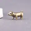 Adorno de Escritorio de Cerdo de Latón Vintage, Amuleto de Cerdo del Zodiaco, Colgante, Pequeña Cerámica de Bronce Antigua Varios al por Mayor