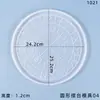 Molde de Resina de Cristal DIY Amapola Divertido Soporte de Exhibición Redondo Molde de Silicona para Dados Runas Letras
