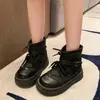 Moda de celebridad de internet cómodas casuales botas de nieve para mujer 2026 invierno nuevo suela gruesa que aumenta la altura más terciopelo engrosado algodón zapatos para mujer