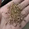 Acessórios de brinco de gancho de orelha de cobre populares transfronteiriços, acessórios de joias DIY feitos à mão, ganchos de orelha e brincos semiacabados, atacado e personalização