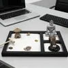 Nova Chinoiserie Antiga Feita à Mão DIY Decorações para Mesa de Areia Artesanato Criativo para Casa e Escritório Decoração de Enfeites para Desktop