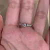 Anillo de Satén de Grano Recto Estilo Europeo Antiguo Romano para Mujer, Modelo de Exportación, Simple y Minimalista, Exquisito Anillo Abierto para Uso Diario