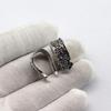 Plata del Tíbet estilo étnico retro hebilla tallada accesorios pulsera DIY colgante pulsera deslizante pulsera anillo para correr anillo para correr colgante
