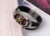 Joyería de Moda Popular Estilo Japonés y Coreano, Estilo Europeo y Americano, Moda Personalizada, No Convencional, Pulseras de Cuero Genuino, Joyería Punk