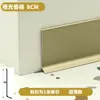 Rodapié Adhesivo Minimalista de Aleación de Aluminio Sin Taladrar 4cm 6cm Línea de Piso Autoadhesiva Rodapié Metálico