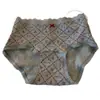 Cinturilla extendida, ribete de encaje, transpirable, hipoalergénico, cálido, ropa interior de algodón estilo dulce para mujer, calzones triangulares 100% algodón