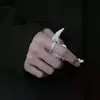 Anillo Pixiu minimalista moderno y único para hombre, diseño de nicho para el dedo índice, adecuado para estudiantes solteros, anillo simple ajustable