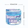 Gel de limpeza de poeira multifuncional, não dissolúvel, não pegajoso, gel de limpeza macio, removedor de poeira de carro, pasta de limpeza de teclado