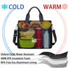Bolsa de Hielo de Gran Capacidad Personalizada de Fábrica para Mantener el Frío, Bolsa Aislada para Lonchera de Hombro Cruzado, Bolsa de Picnic Impermeable de Tela Oxford