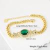 Pulsera Europea y Americana de Nuevo Estilo Cobre Chapado en Oro Real Micro-incrustada Zircón Doble Cabeza de Leopardo Cubana Personalidad Diseño Nicho Sensación de Alta Gama