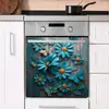 VA-F568 pintado azul margarita cocina hogar pared gabinete decoración embellecimiento pegatinas de pared autoadhesivo comercio exterior al por mayor