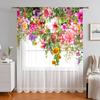 1 pieza mosquitera para ventana con flores impresión digital 3D suministro de fabricantes transfronterizo Amazon WISH mosquitera de tela